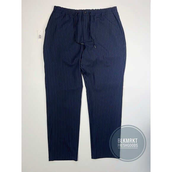 Polo Ralph Lauren Wool Blend Tapered Pinstripe Pants Blue 36x31